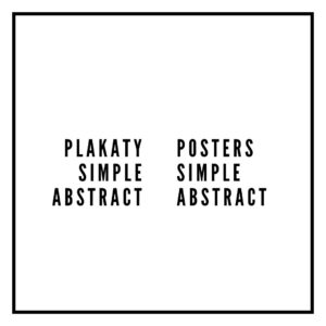 Plakaty - Simple Abstract