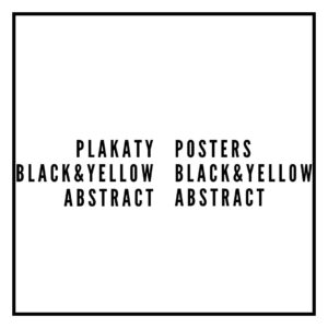 Plakaty - Black&Yellow Abstract